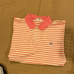 Southern Tide Pink Striped Polo